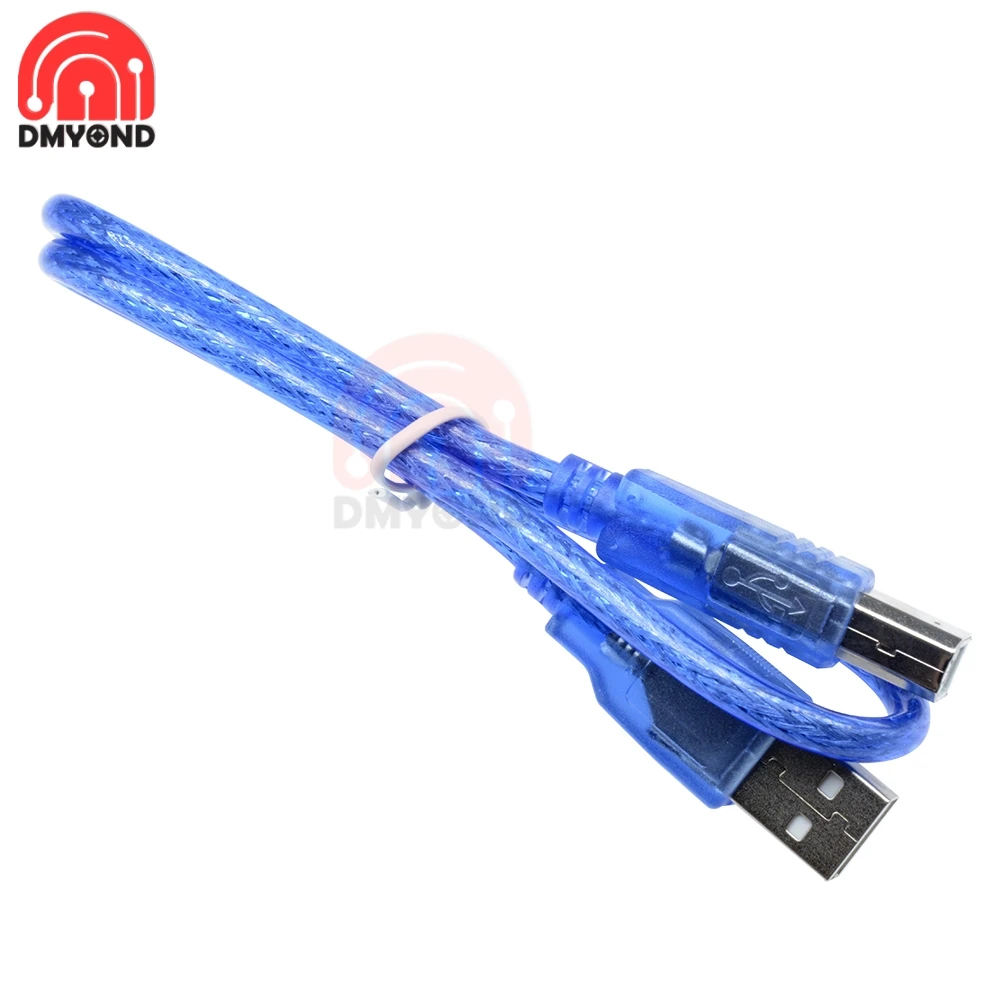 High-Quality Blue USB 2.0 Cable, Multiple Lengths Available
