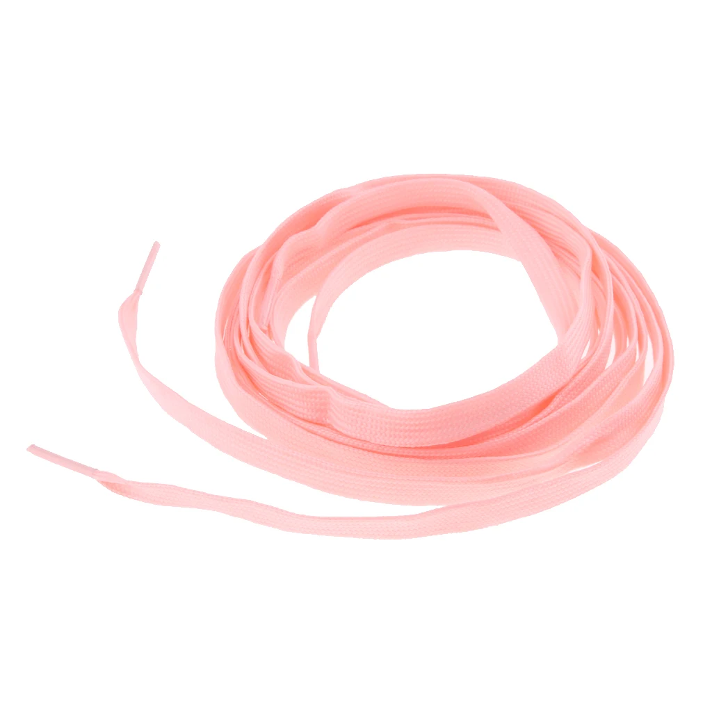 1 Pair 180cm Fluorescent Knitted Shoelace For Roller Skates Boots Hockey Skates