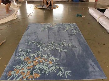 

Handtufted Wool Carpet New Zealand Wool Flooring Carpet for Hotel Commercial Banquet Hall NC219