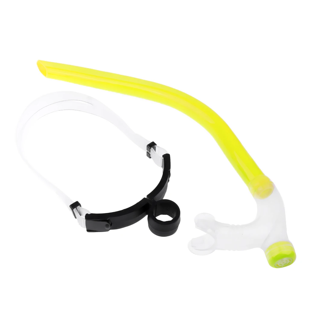 Silicone Adjustable/Portbale Swimming Diving Snorkel Set Breathing Tube & Hair Band for Underwater Training Swim Diving Pool Acc