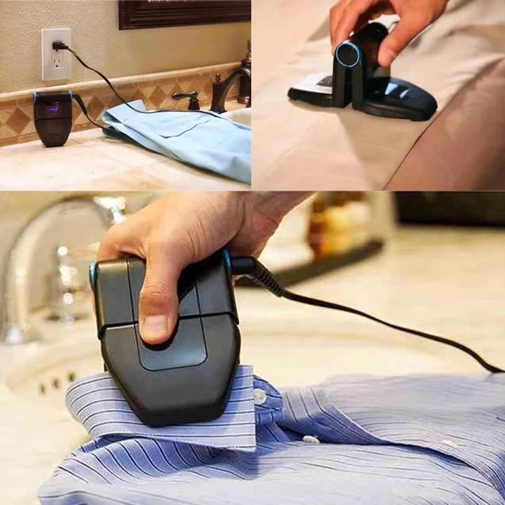 Folding Iron Compact Touchup and Perfect Foldable Travel Iron Fordable Portable Mini Iron for Collar Dropshipping
