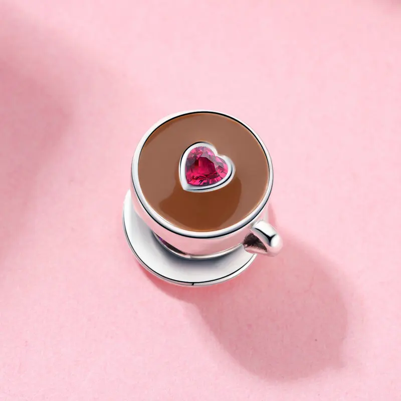 CodeMonkey металлические бусины для кофейной чашки женщин Европейский браслет с