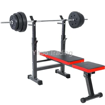 

Barbell Bed Foldable Multifunctional Dumbbell Bench Can Be Stored Fitness Equipment Sports Goods Weightlifting Bed Load 250KG
