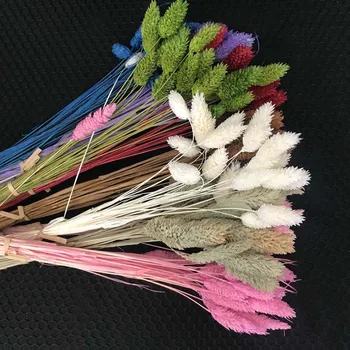 

80pCS/40CM,Real Natural Dried Plants Jewelweed Bouquet,Droogbloemen Gem Grass Dry Flower For Home Decor,Wedding Decorations