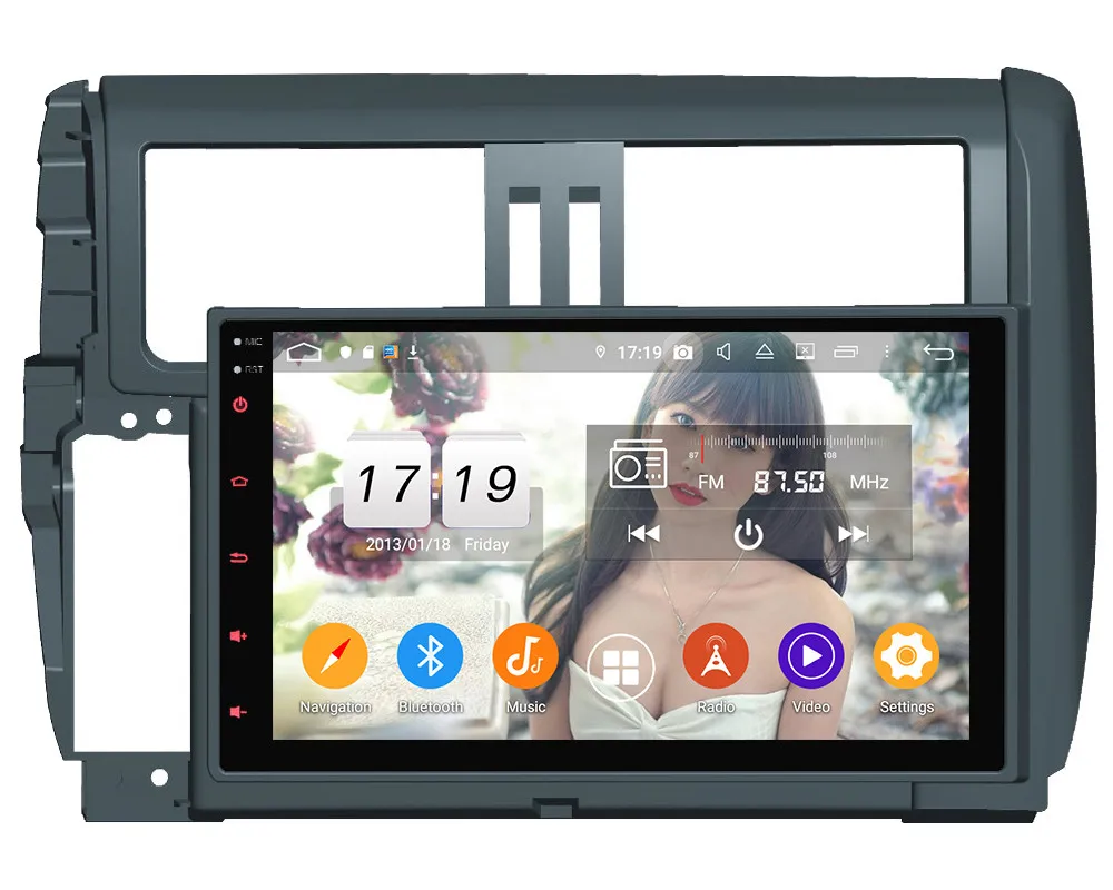Klyde " ips 4G Android 9 Восьмиядерный 4 Гб ОЗУ 64 Гб ПЗУ DSP автомобильный DVD мультимедийный плеер стерео для Toyota Prado 150 LC150 2010-2013