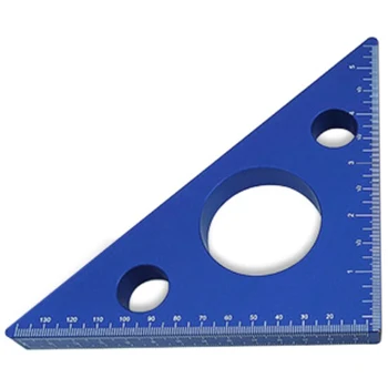 

Stainless steel Woodworking Triple-cornered Angle Hole Ruler Protractor Woodworking Measurement Tool Quick Read Square Layout Ga