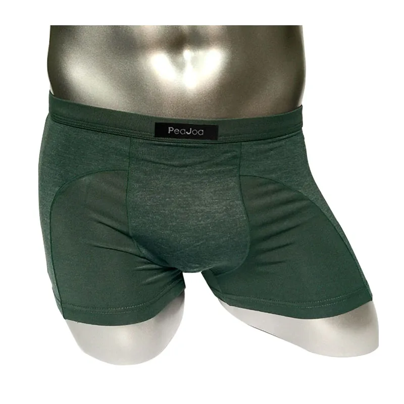 Мужские трусы боксеры из хлопка с U образным выпуклым карманом|mens trunks|pouch boxersunderwear