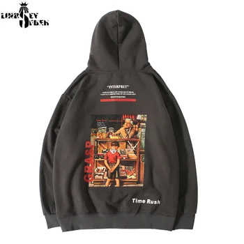 

Lindsey Seader Men Hip Hop Hoodie Sweatshirt Funny Painting Harajuku Streetwear Hoodies Fleece Warm Autumn Europ Style Outwear