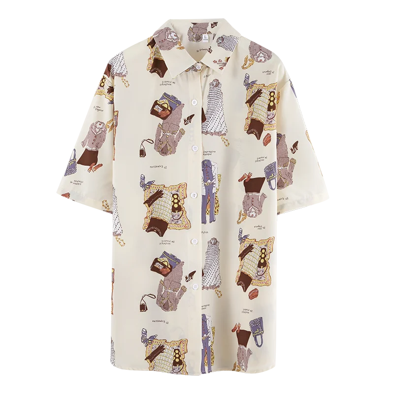 2020 New Korean Summer Shirt Women Turn Down Collar Office Fashion Female Blouse Short Sleeve Plus Size Lady Tops Blusa Feminina
