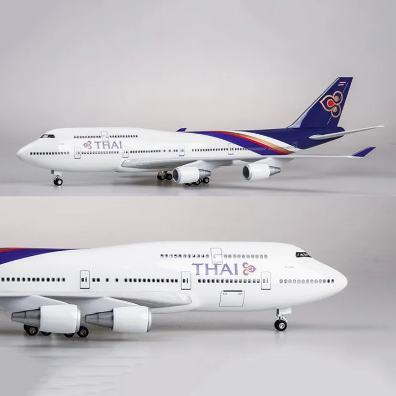 47 см 1/150 масштаб самолет 747 B747 самолета тайский авиакомпания Модель W светильник и
