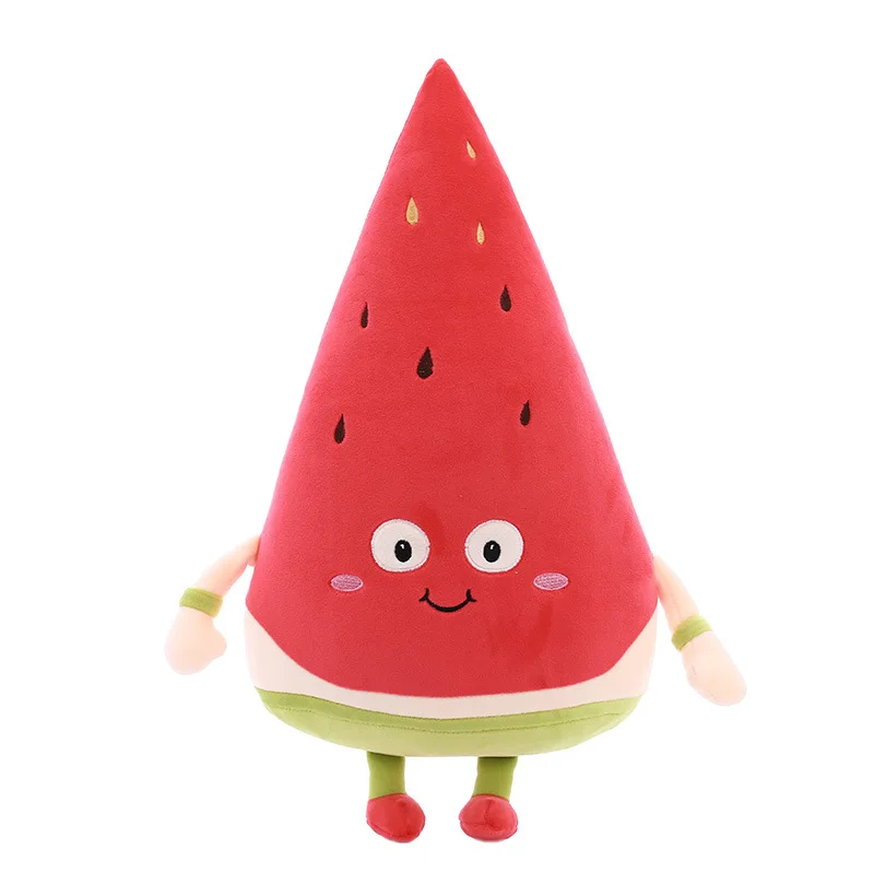 Kawaii улыбка мультфильм арбуз плюшевые набивные куклы, игрушки, мягкий хлопок фрукты Подушка Детские Девочки Подарки на день Святого Валентина