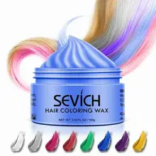 Продукты для укладки волос цветной воск краска одноразовая формовочная паста семь цветов краска для волос крем maquillaje серебристо-серый