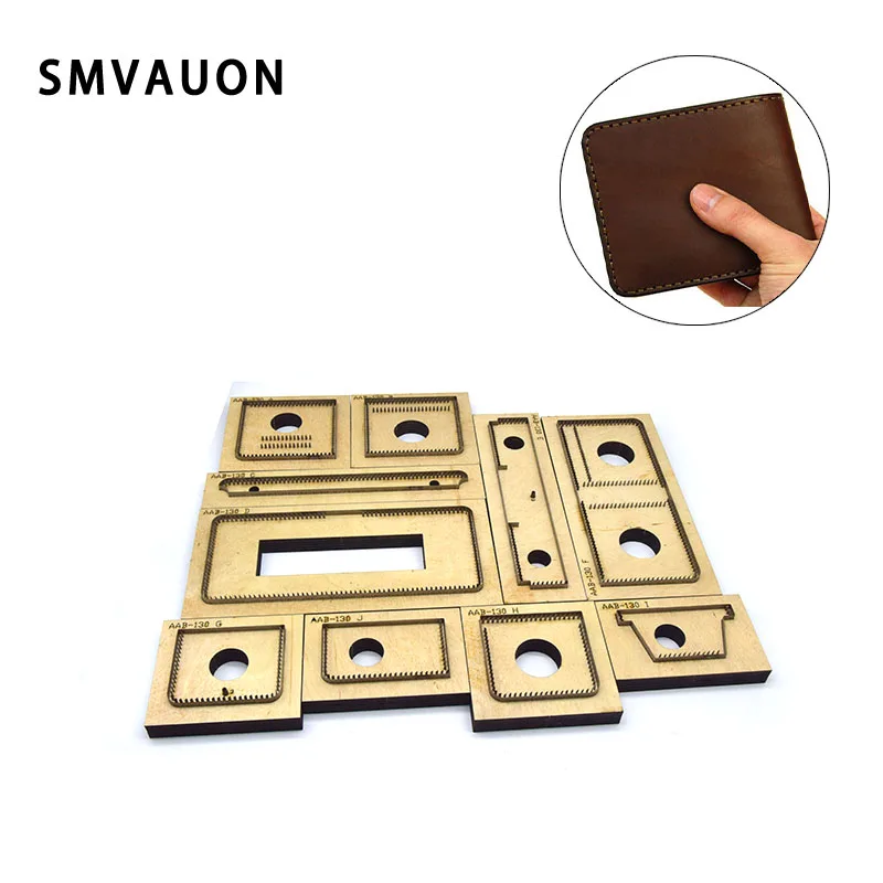 SMVAUON, японский стальной Кошелек для монет, многофункциональный кошелек, сделай сам, сумка, Подгонянная, кожа, высечки, лазерная машина, резка, кожа, ремесло