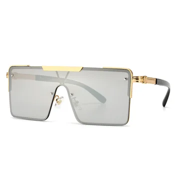 

Fashionable Brand Design Women Broad Square Frame Male Sunglasses Delicate Sun Glasses Men Street Shooting Ocean Shading Glasses