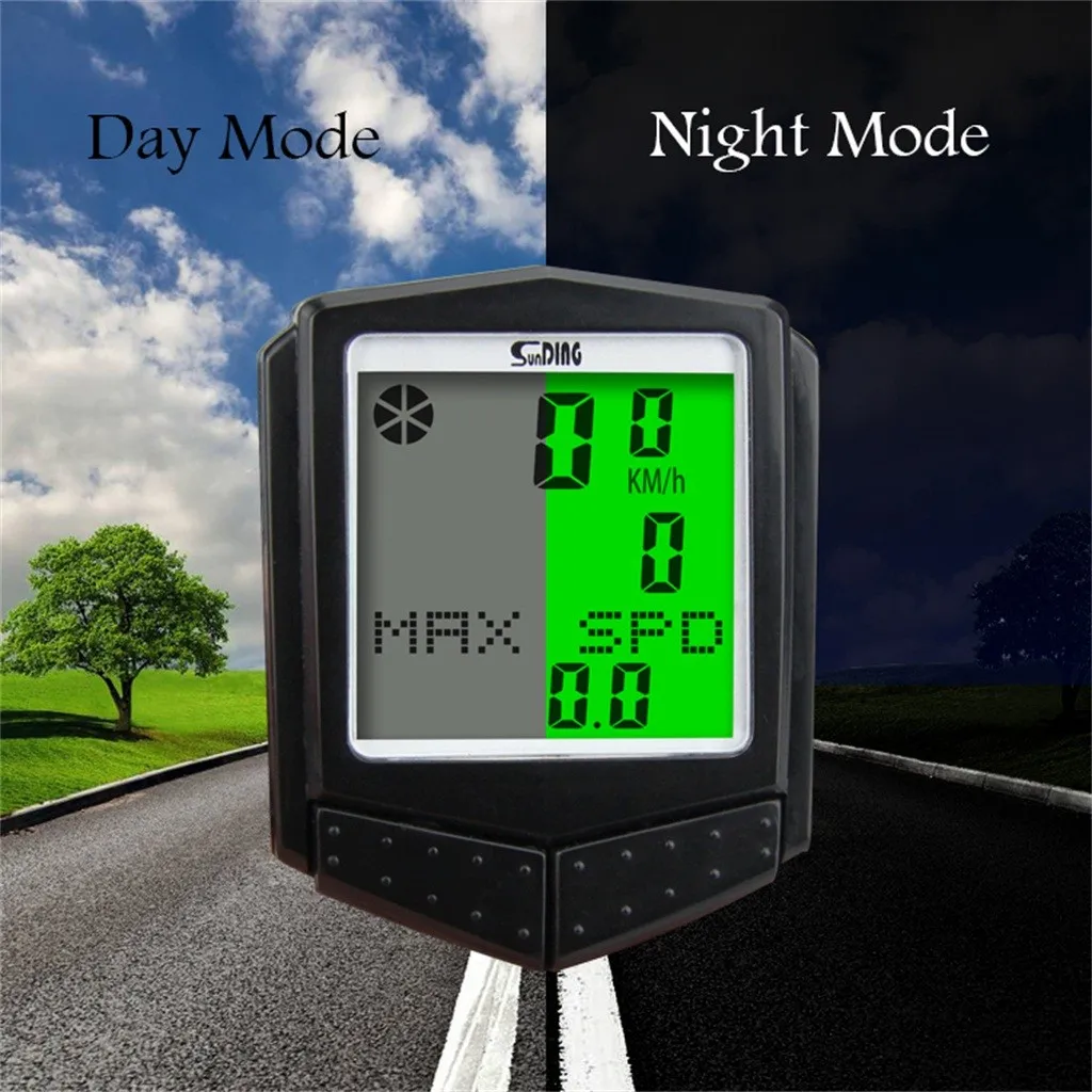 

Wireless Bike Computer Speedometer Odometer Rainproof Cycling Bicycle Computer Bike Measurable GPS Bike KM Support #b4