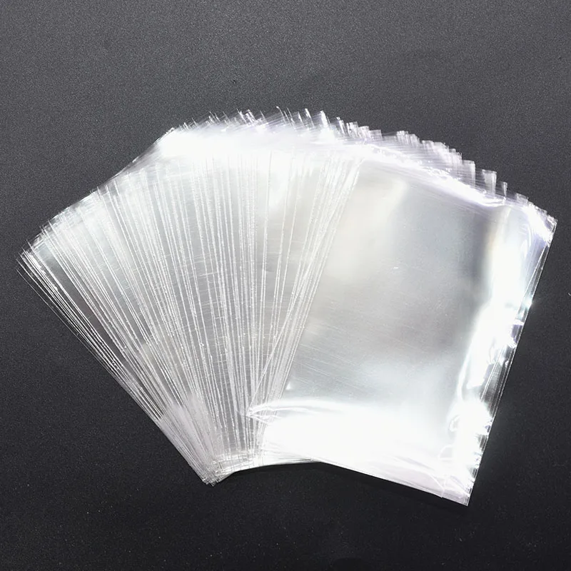 100pcs Transparent Cellophane Bags Clear OPP Plastic Bags Candy Lollipop Cookie Gifts Packaging Bag Party Favor Baking Supplies