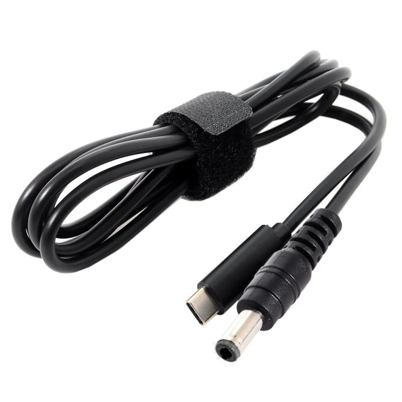 Type C USB-C вход в прямоугольник 5,5*2,1 мм Мощность PD зарядный кабель для ноутбуков 180 см 6 футов