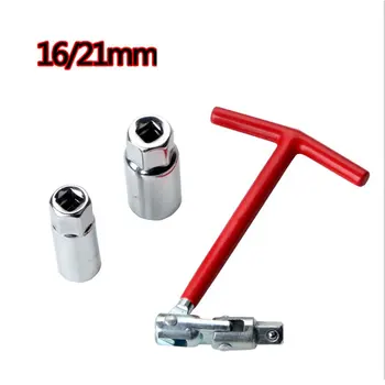 

Dual-Use 16 21Mm Spark Plug Sleeve 360 Degree Arbitrary Rotation Built In High-Strength Rubber Ring Spark Plug Belt Out 1 Pcs