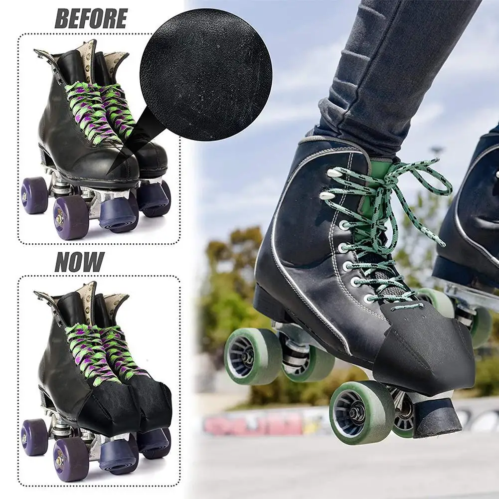 1pair Roller Skates Skating Shoes Cover Ice Skates Leather Toe Cap Guard  Roller Skate Toe Protector For Roller Skate Accessories - AliExpress