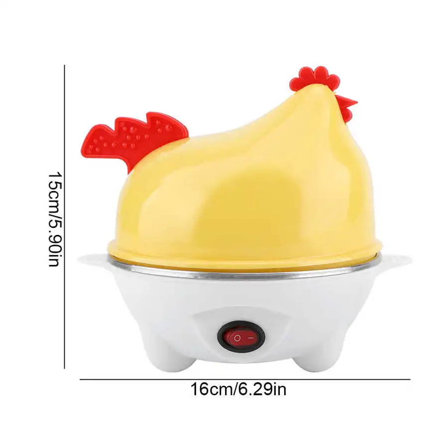7 Eggs  Electric Egg Boiler Chicken Shape Eggs Cooker Multifunctional Corn Steamed Heating Milk Kitchen Breakfast Utensil 6