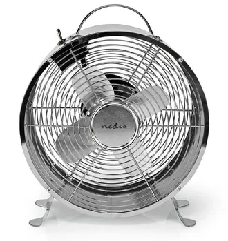 

✅Nedis Retro style desktop fan | Diameter 25 cm | 2 speeds | Silver