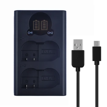 

EN-EL15a EN-EL15b Dual LCD USB Battery Charger Compatible with for Nikon D500 D600 D610 D7000 D7100 D7200 D750 D7500 Cameras