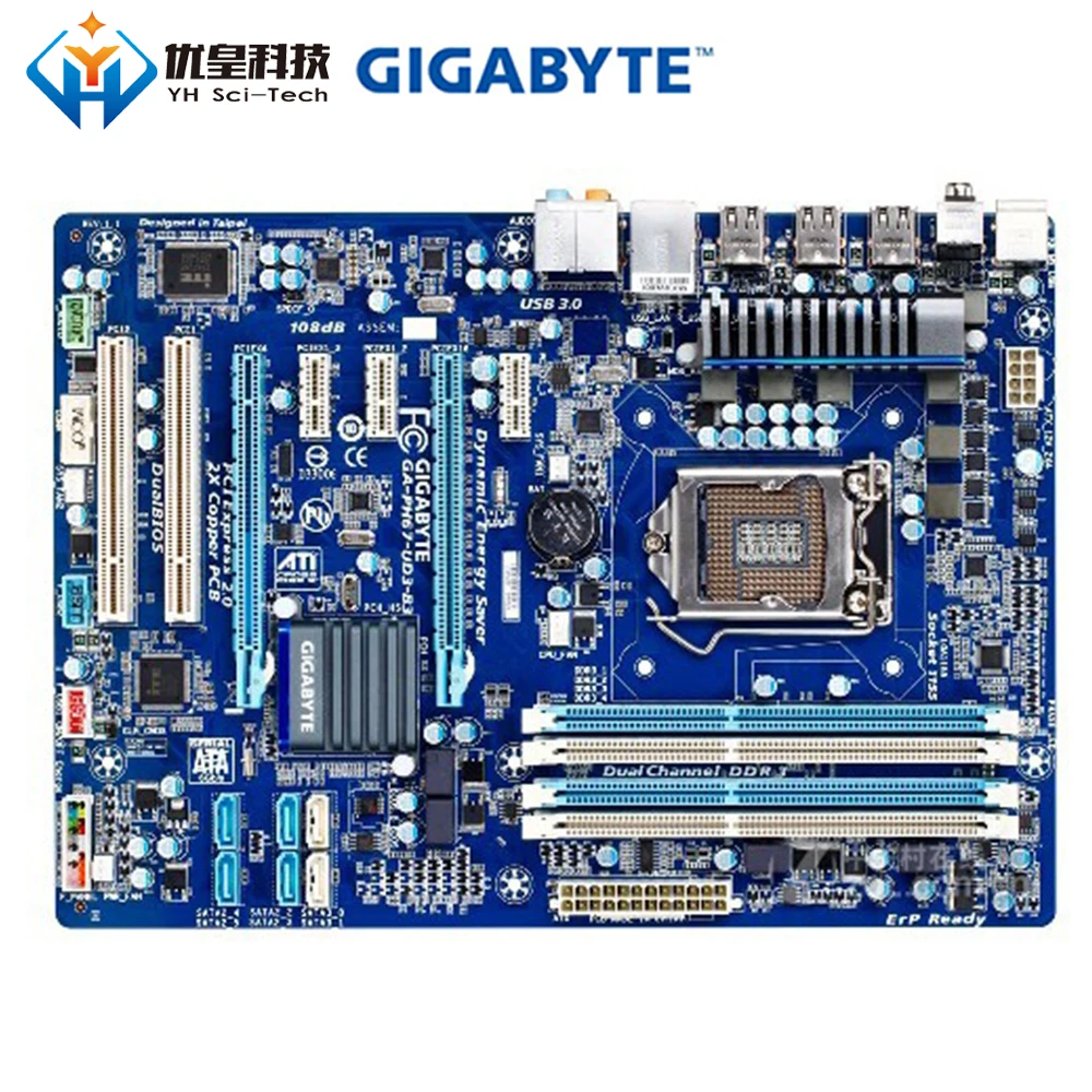Материнская плата Gigabyte оригинальная б/у материнская разъем LGA 1155 Core i7/i5/i3/Pentium/Celeron