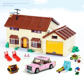 

16005 Cartoon Movie KWIK-E-MART House Building Blocks 2586pcs Bricks Toys Compatible With 71006 Toys for Kids