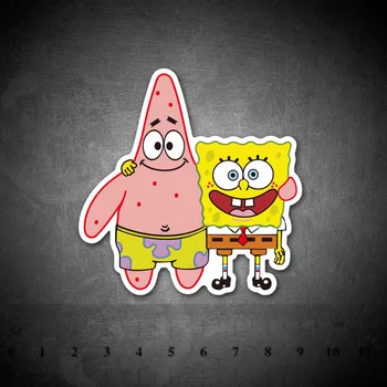 

SpongeBob cartoon cute stickers for children kids Laptop Moto Car guitar luggage skateboard bicycle waterproof PVC stickers