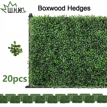 

20pcs Outdoor Artificial Boxwood Hedge Mat Plant Panels Greenery Suitable for Indoor, Garden, Fence, Backyard and Walls