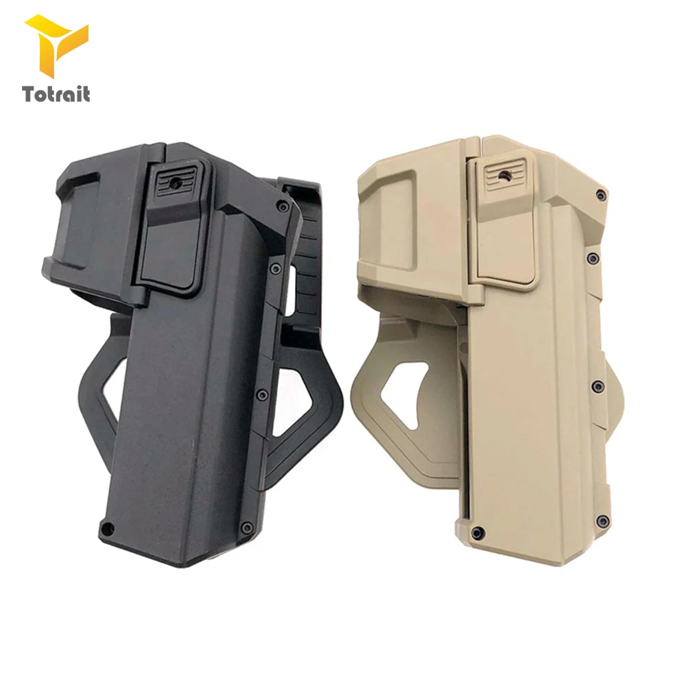 

TOtrait Tactical Movable Glock 17 18 19 Pistol Holster Glock 17 Series Hunting Fit For Right Hand Waist Belt gun Holster