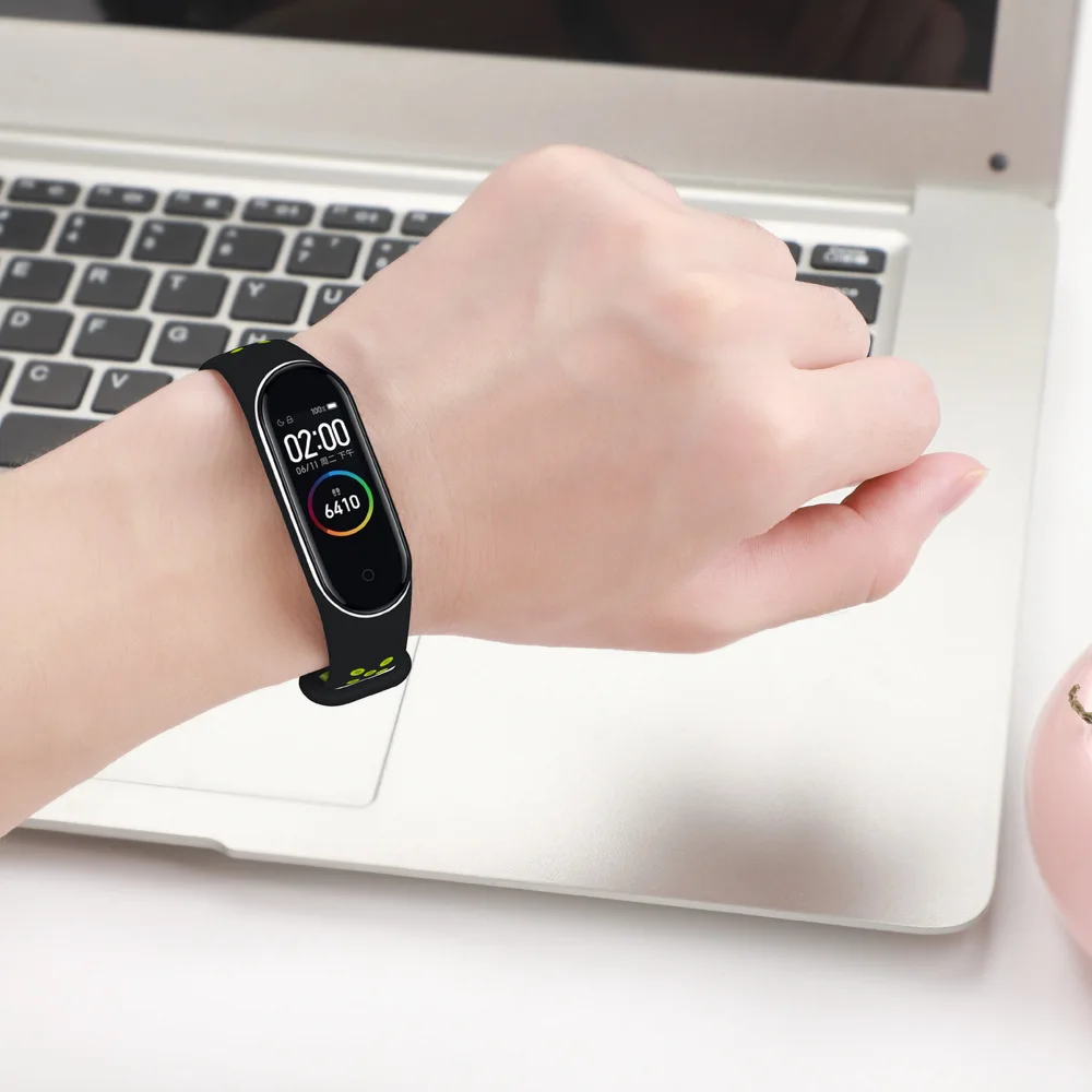Симпатичный сменный Браслет для Xiaomi Mi Band 3 4 5 ремешок mi band браслет