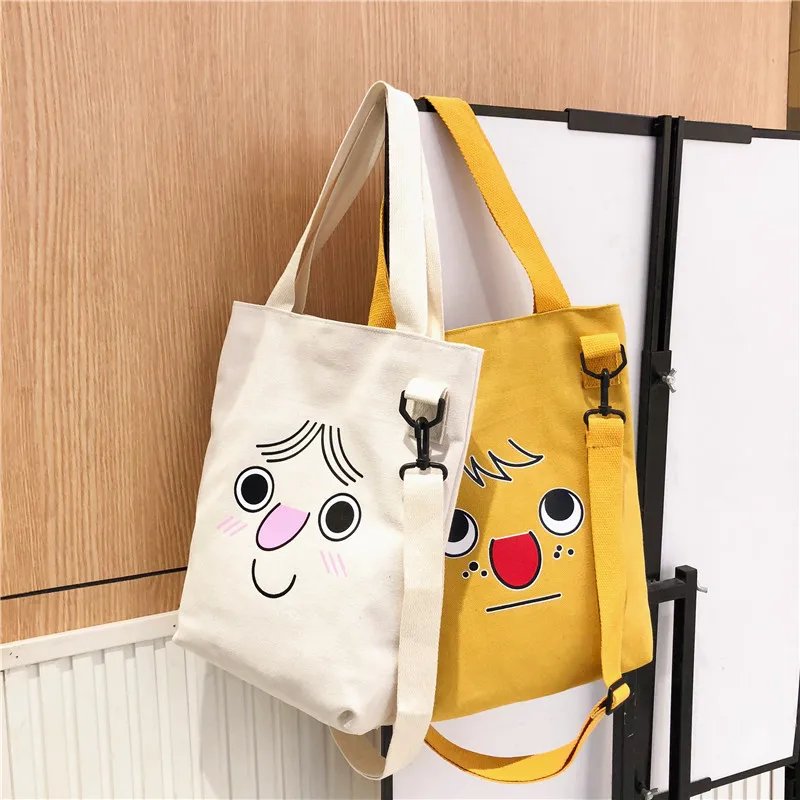 

INS Bag Canvas Bag Women's Shoulder Students Literature And Art Korean-style Cloth Bag Cloth Bag Large Versatile Tundish Canvas