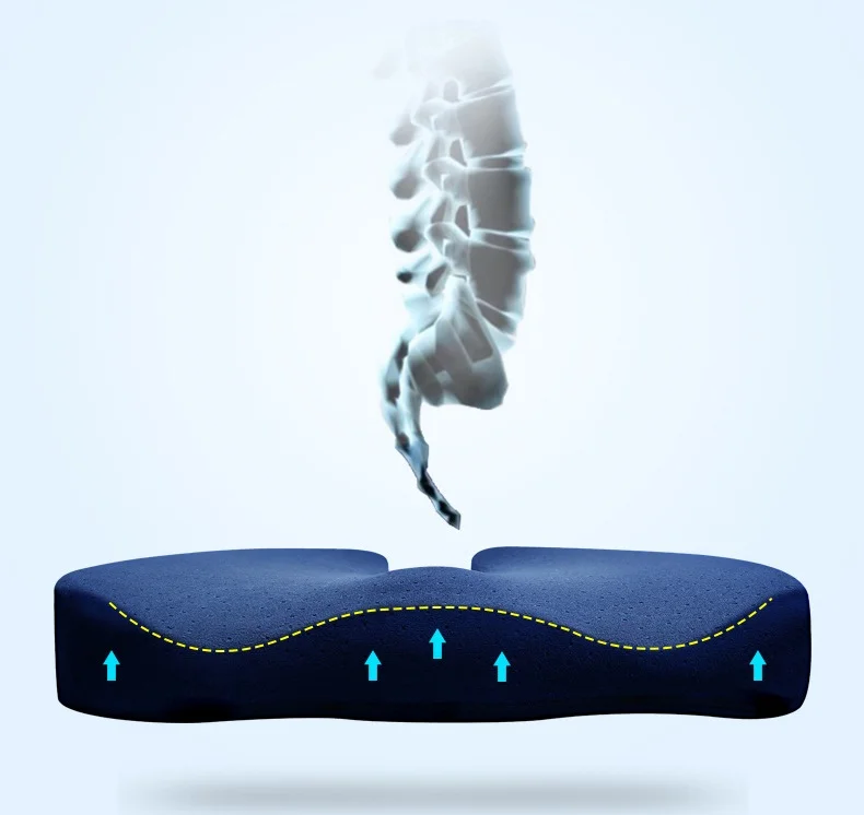 Обезболивающая Подушка tailbone для стула бархатная ткань подушка с медленным