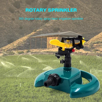 

Durable Garden Irrigation Sprinkler 360 Adjustable Rotating Lawn Watering Sprinkler Home Garden Planting Elements