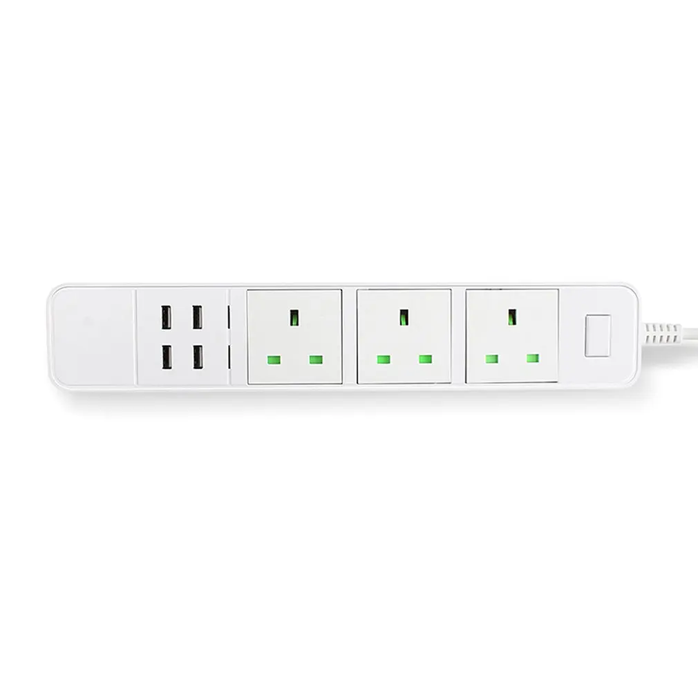Wi-Fi Смарт-розетки Overspanningsbeveiliging 4 ONS AC стопконтакт с USB Homekit Verlengsnoer для alexa Google Thuis