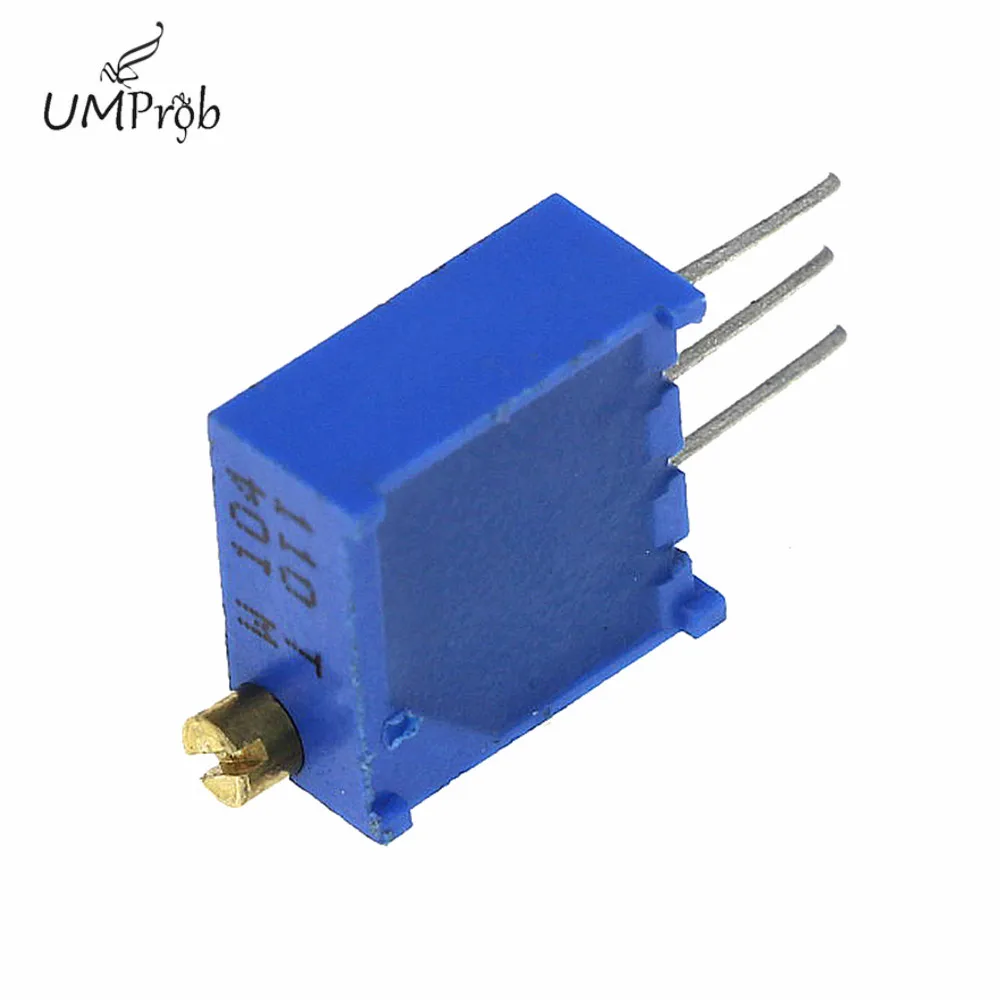 50Pcs/Lot 3296W Multiturn Trimmer Potentiometer Kit 3296 Variable Resistor 500R 1K 2K 5K 10K 20K 50K 100K 200K 1M for Diy Kit