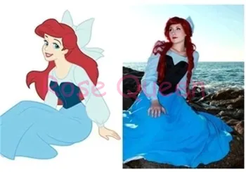 

2015 halloween costume for kids The little Mermaid Princess Ariel Dress Cosplay costumes for Women girls