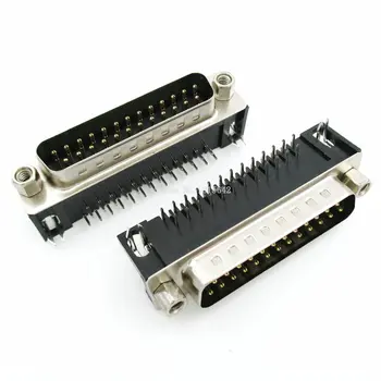 

5PCS/LOT D-SUB DB25 DR25 25pins Male plug Solder Type Welding Connector DIY