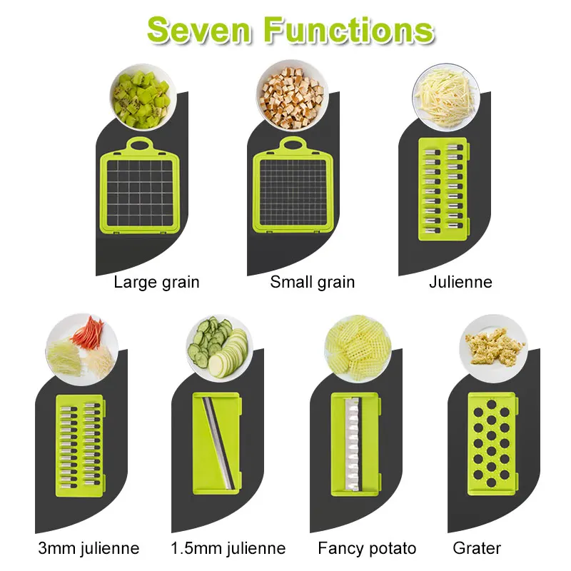 Vegetable Cutter Kitchen accessories Mandoline Slicer Fruit Dicer Cutter Potato Peeler Carrot Cheese Grater Vegetable Slicer