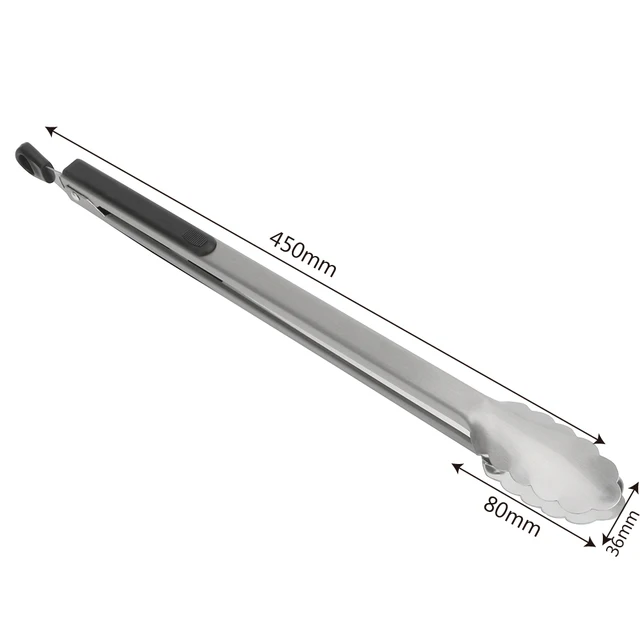 Rozsdamentes Acél Grillezés Bbq Tong Multifunkciós Torta Desszert Saláta Tálalás Élelmiszer -Klip Büfé Barbecue Bilincs Konyhai Főző Szerszám - Image 2