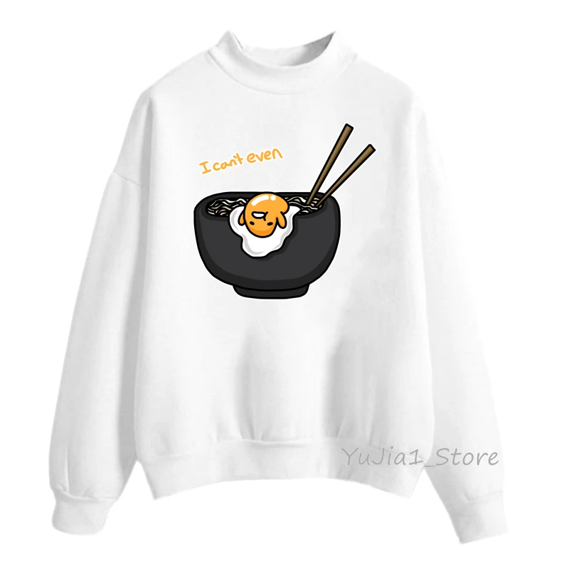 Y81717 W Забавный ленивый яичный желток Gudetama толстовки женские harajuku kawaii Толстовка аниме милые кофты зимняя одежда толстовка женская уличная одежда - Цвет: Y81717 W