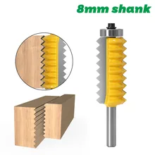 

8mm Router Bit Shank Raised Panel V Joint Router Bit Multi Teeth Milling Cutter For Wood Tungsten Carbide Tip YG6