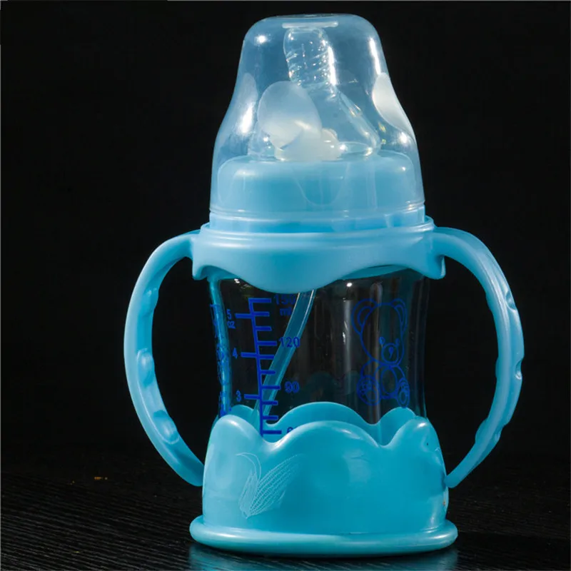 

With Handle Temperature Wide Aperture Crystal Diamond Feeding Bottle BABY'S Feeding Bottle Pacifier Processing