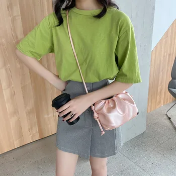 

Delicate Design Dumpling Shape Women Shoulder Clutch Bag Classic Texture Creative Pleated Leather Crossbody Phone Pouch