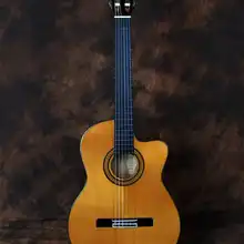 Профессиональная Классическая гитара cutway из твердой древесины красного кедра, топ 39 дюймов, 6 струн, высокий Глянец, жесткий чехол