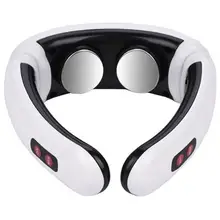 Электрический массажер для шеи и пульс для спины, 6 режимов управления мощностью, Дальний инфракрасный нагрев, облегчение боли, инструмент для ухода за здоровьем, релаксационная машина