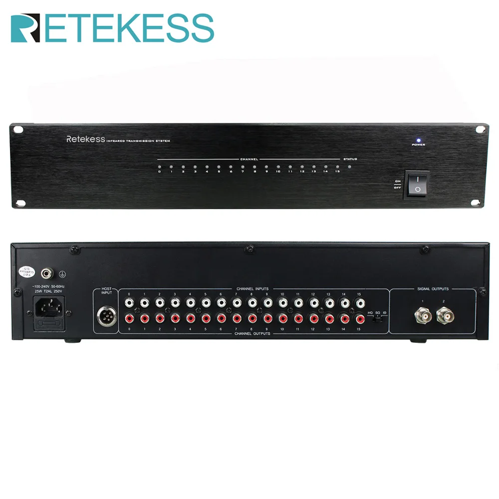 Беспроводной инфракрасный контроллер для конференц-связи Retekess T149 8 каналов/16