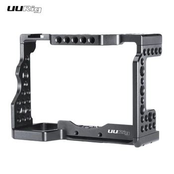 

UURIG C-A73 Camera Cage Photography Cage Aluminum Alloy with Cold Shoe Mount Compatible with Sony A7III/A7R3/A7M3 Camera