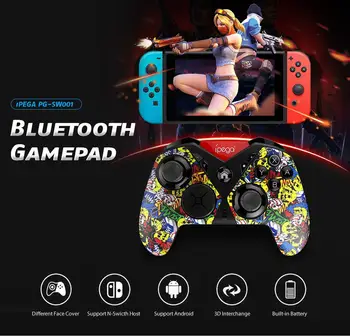 

EastVita Gamepad Bluetooth 3.0 USB Interface Gamepad Joystick 650mAh Battery Plastic for N-Switch Android IOS PC r30